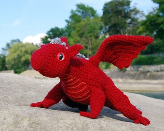 PDF Crochet Pattern - Baby Dragon Amigurumi