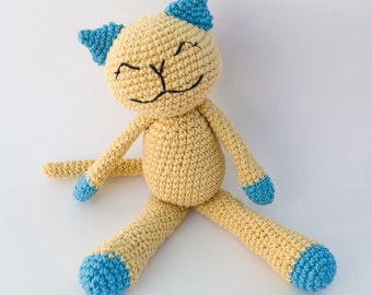 PDF Crochet Pattern - Cute Cotton Kitty