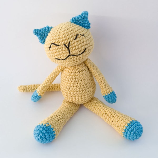 PDF Crochet Pattern - Cute Cotton Kitty