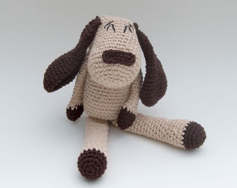 PDF Crochet Pattern - Playful Cotton Puppy