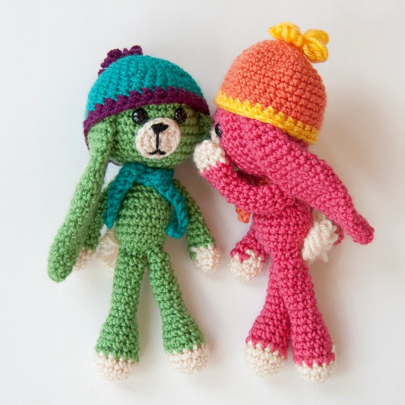 PDF Crochet Pattern Amigurumi Bear, Bunny and Kitty image 4