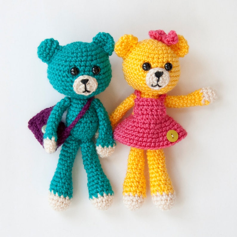 PDF Crochet Pattern Amigurumi Bear, Bunny and Kitty image 3