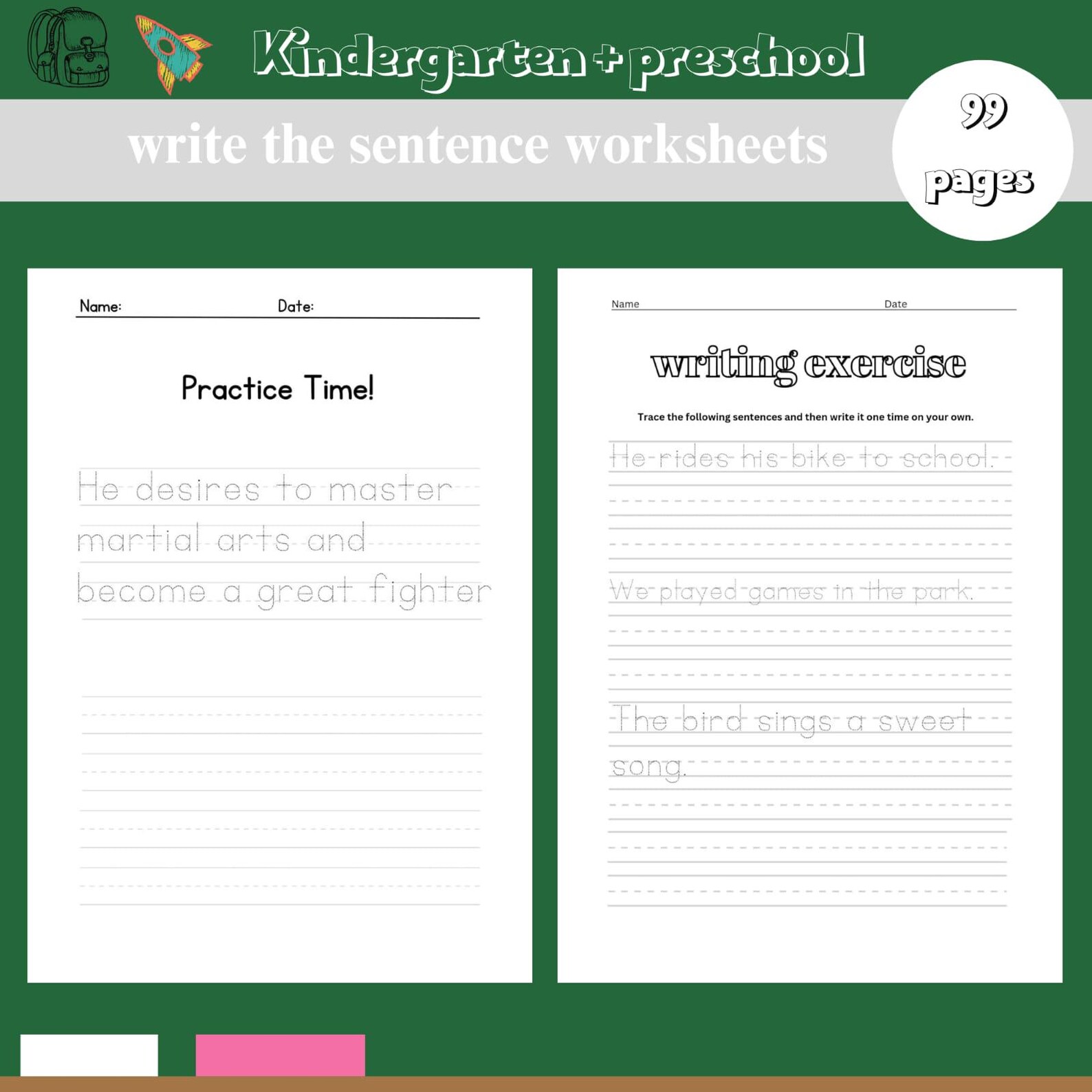 1-3. Improve Your Language Skills With Printable Sentence Writing ...