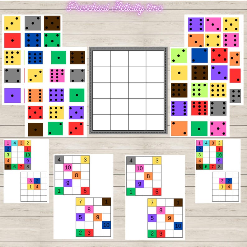 Preschool Math Logic Activity – Number, Color, and Attention ...