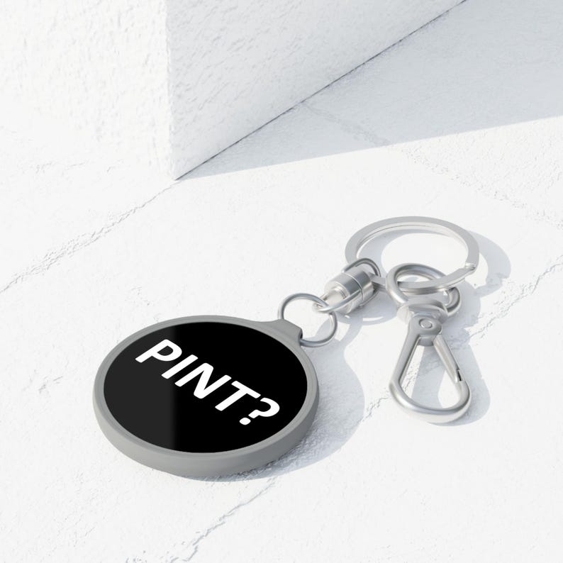 ¿Pinta? - Llavero para beber cerveza, llavero para aficionados a la cerveza, accesorio para bebedores, almuerzo líquido, fiesta informal, Guinness, cerveza rubia, idea de regalo llamativa imagen 3