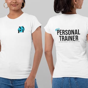 Ce n'est pas un entraîneur personnel - T-shirt d'entraînement amusant, entraînement, haut de fitness, vêtements de sport, t-shirt rigolo, coton doux respirant Airlume, idée cadeau White
