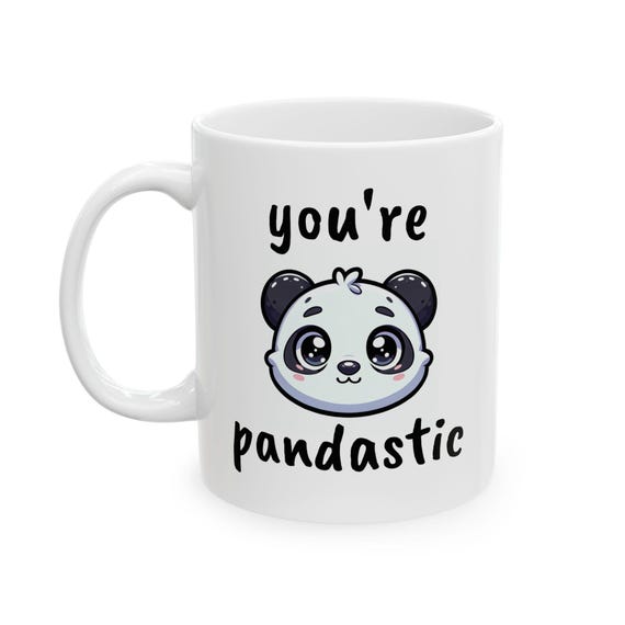 Tazza Divertente "YOU ARE PANDASTIC" Con Panda – Ceramica 330ml – Idea Regalo Umoristica