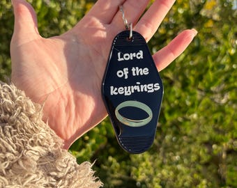 Lord of the rings keychain, motel keychain