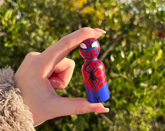 Hand Painted superhero Peg Dolls