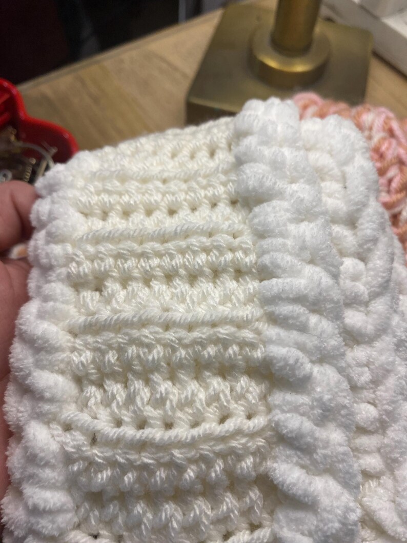 3D Handmade Crochet Letter Solid Color Scarf for Women