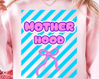 Retro Motherhood PNG, Trendy Mama Graphic, Mom Club Design (Digital Download)