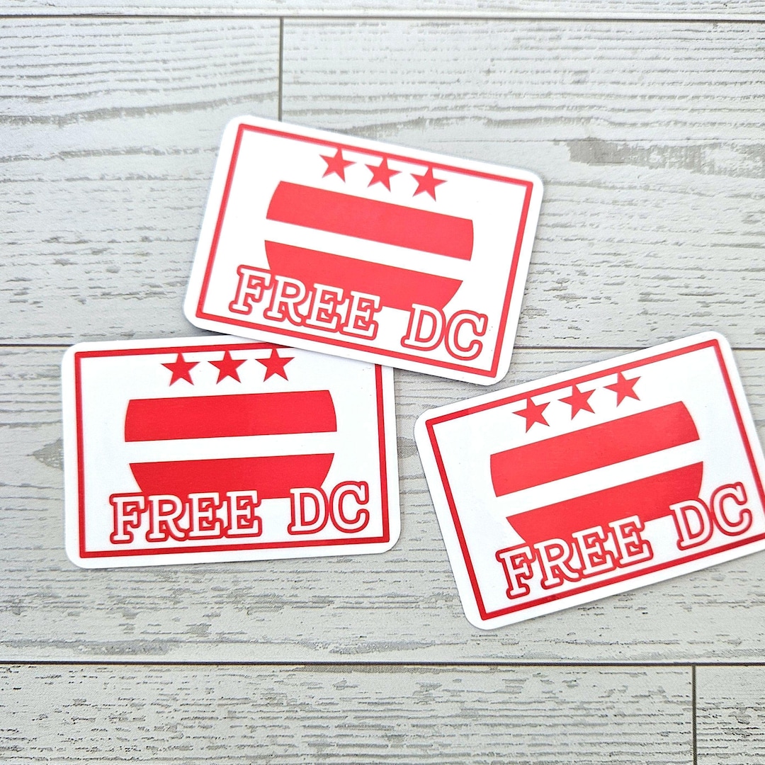 Cnn Sticker Free DC Vinyl Sticker: Washington DC Protest Art - Weatherproof - Etsy