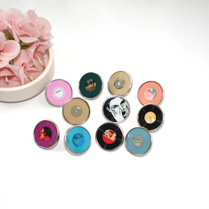 Eras Collection Pin Set - Taylor-Inspired Vinyl Record Album Pins all 11 albums illustrated