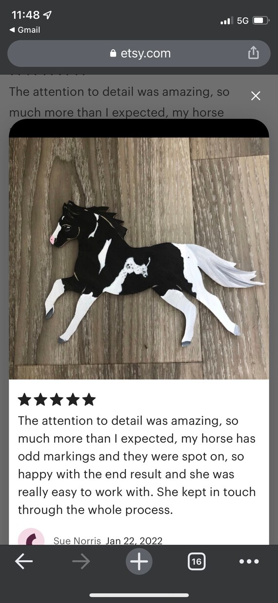 Painted Flanks Custom Full Body Horse Portrait Ornament Etsy