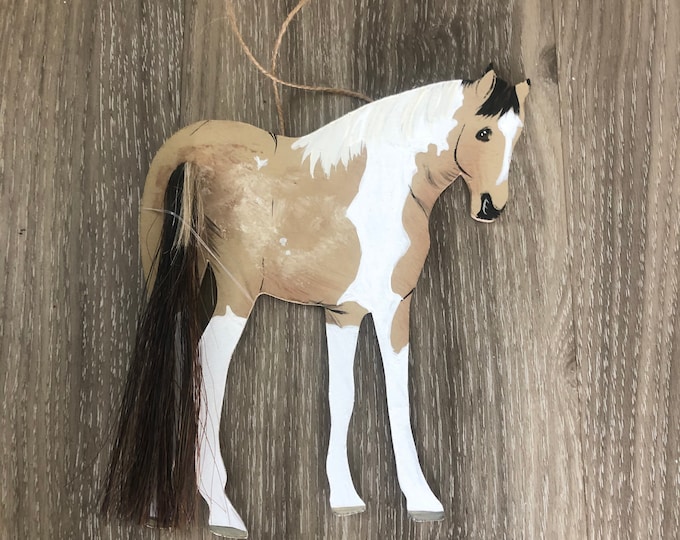 Painted Flanks Custom Horse Ornament Using Your Horses Hair Etsy