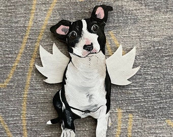 Painted flanks custom pet angel ornament pet memorial