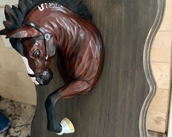 Painted flanks custom horse memorial horse keepsake resin 3d statue