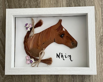 Custom horse keepsake frame horse memorial gift