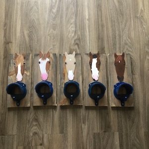 Painted flanks custom horse tack markers bridle holder for the barn pony club