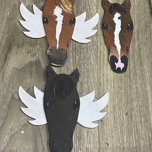 Adorno conmemorativo para caballo, selfie de ángel con flancos pintados
