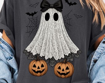 Süßer Spitze Geist Png, Boo In Boojee, Halloween Boo Spitze Bogen Png, Halloween PNG, Boo Geist Shirt Png, süßes Boo Halloween Sublimationsdesign