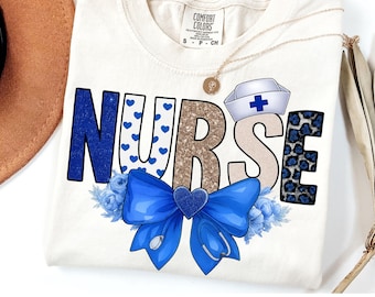 Enfermera Png, Vida de enfermera Png, Diseño de sublimación de enfermera Png, Leopardo brillante, Enfermería Png, Enfermera floral Png, Impresión de coqueta de enfermera Png