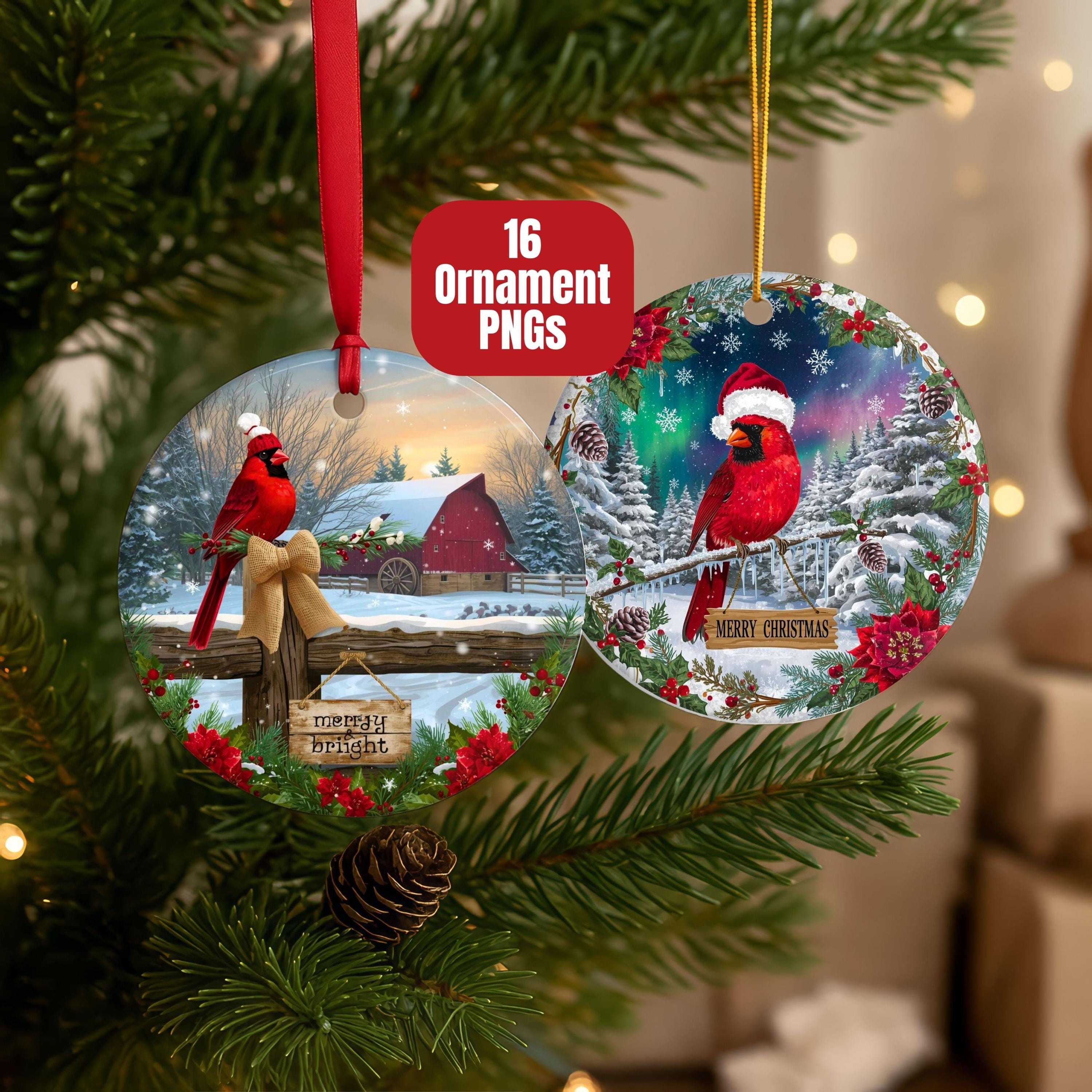 Ganz 9.75 In Santa With Cardinal Figurine Wood-look Sisal Santa