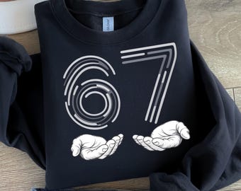 67 PNG, Meme Shirt, Six Seven Trend, Six Seven, Funny Viral Number PNG SVG, Retro Gen Z 6 7