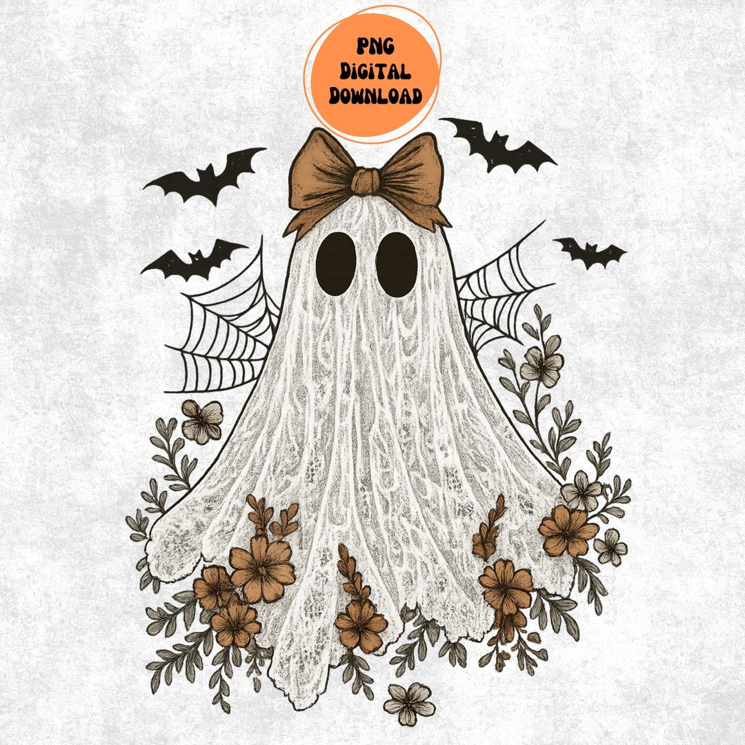Cute Lace Ghost Png, Boo in Boojee, Halloween Boo Lace Bow Png ...