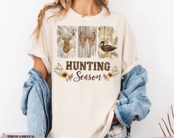 Pink Hunting Season Png, Preppy Camo Coquette Png, Deer Hunting Png, Duck Hunter Sublimation, Brushstroke, Distressed Floral Boho Bow Camo