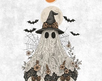Süßer Spitze Geist Png, Boo In Boojee, Halloween Boo Spitze Bogen Png, Halloween PNG, Boo Geist Shirt Png, süßes Boo Halloween Sublimationsdesign