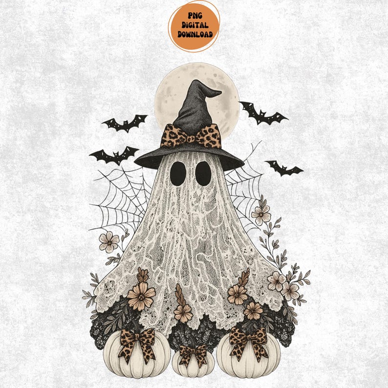 Cute Lace Ghost Png, Boo in Boojee, Halloween Boo Lace Bow Png ...