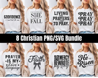 Minimal Christian Quote PNG SVG Bundle, Christian Sublimation, Aesthetic Bible Verse png, Christian Shirt Svg, Religious Svg, Jesus svg, png