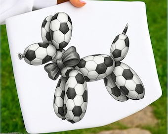 Soccer Leopard Balloon Dog PNG, T-Shirt Design, Trending PNG, Dog Lover PNG, Trendy Sublimation Designs, Soccer Mama, Digital Download