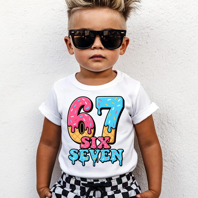 67 PNG, Meme Shirt, Six Seven Trend, Six Seven, Funny Viral Number PNG SVG, Retro Gen Z 6 7 image 3
