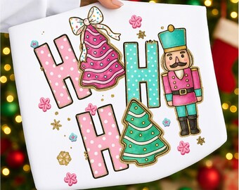 Colorful Glitter Christmas Png, Christmas Png, Pink Christmas Coquette Bow Png, Christmas Tree Cake Png, Nutcracker Png, Brushstroke