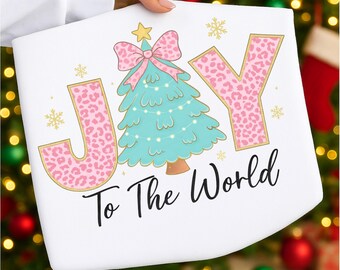 Freude der Welt Png, Leopard Weihnachtsbaum Png, Preppy Weihnachten Png, Faux Glitter Png, Jesus ist der Grund, Christliche Png, Urlaub Png