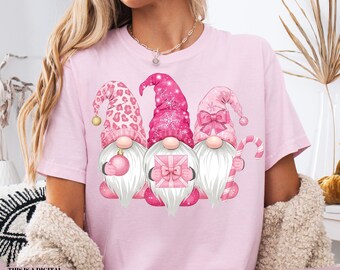 Christmas Gnome Png, Pink Gnomes, Christmas Png, Santa Gnome Png, Christmas Design, Cute Gnome png, Family Gnomes Png, Sublimation Design