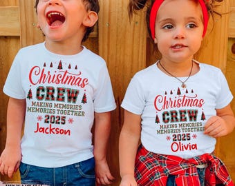 Christmas Crew PNG Plaid Family Christmas 2025 PNG Funny Matching Holiday Shirt Christmas Squad Pajamas Shirt Xmas Group Cousin Crew