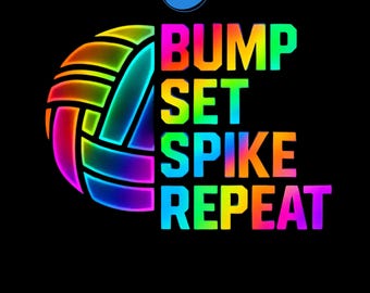 Volleyball PNG, Volleyball Mama Png, Retro Vintage Volleyball Png Shirt Design, Sublimation Design, Volleyball Season Png, Bump Set Spike