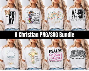 Christian Quote PNG SVG Bundle, Christian Sublimation, Aesthetic Bible Verse png, Christian Shirt Svg, Religious Svg, Jesus svg, png
