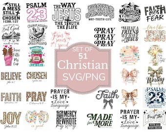 Boho Elegant Christian Svg Png Bundle, Bible Verse svg, Scripture svg, Sleeve Shirt Design Svg, God Jesus Svg, Psalm Svg, Love Faith Svg Png