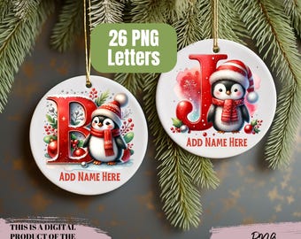Christmas Alphabet PNG, Christmas Letters Clipart, Ornament PNG, Kids Christmas, Reindeer PNG, Christmas Sublimation Letters, Christmas Font