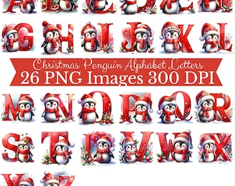 Christmas Alphabet PNG, Christmas Letters Clipart, Ornament PNG, Kids Christmas, Reindeer PNG, Christmas Sublimation Letters, Christmas Font