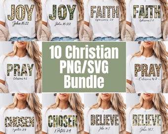 Christian Quote PNG SVG Bundle, Christian Sublimation, Aesthetic Bible Verse png, Christian Shirt Svg, Religious Svg, Jesus svg, png