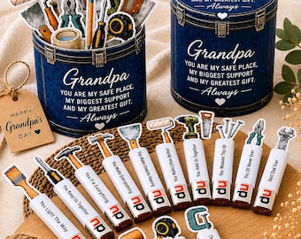 Duplo Banderole Vatertag Vorlage | Geschenk für Papa Opa | Gift for Dad & Grandpa | Handyman Gift | Printable PDF Download
