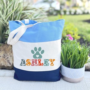 Custom Vet Tech Tote Bag, Veterinary Technician Bag, Dog Lover Bag, Vet Tech Gift, Vet Tech Grad Gift, Vet Student Bag, Animal Doctor Gift