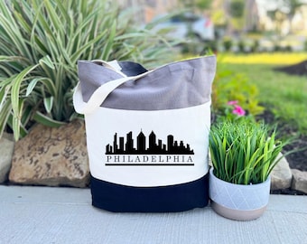 Philadelphia Tote Bag, Philadelphia Map Bag, Girls Trip Matching Philadelphia, Philadelphia Travel Gift Bag, Philadelphia State Bag