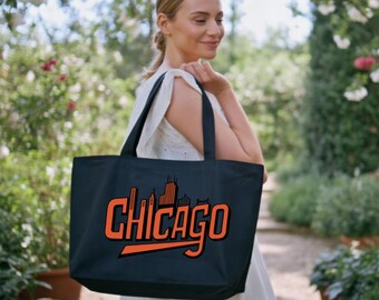 Chicago Tote Bag, Chicago Map Bag, Girls Trip Matching Chicago, Chicago Travel Gift Bag, Chicago State Bag