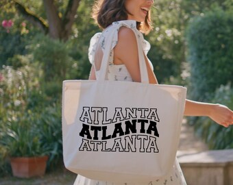 Atlanta Tote Bag, Atlanta Map Bag, Atlanta Gift Tote Bag, Atlanta Lover Bag, Atlanta Cities Tote Bag, Atlanta Trip Gift Bag, Atlanta Pride
